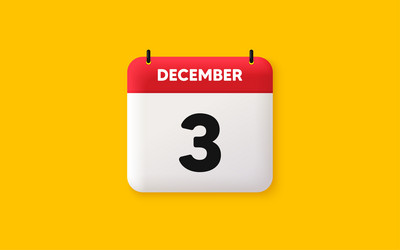 3rd day of the month icon event schedule date vector image