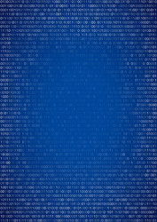 binary code background vector image