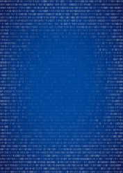 Binary code background vector