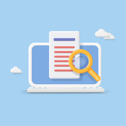 monitoring icon search in internet web net vector image