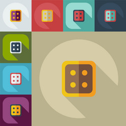 flat modern design with shadow icons button vector image