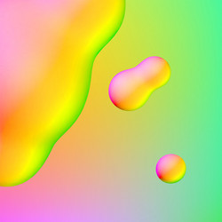 fluid design liquid blobs with vibrant intense vector image