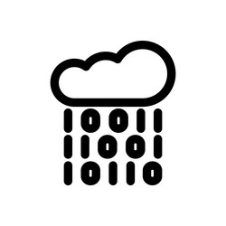 coding icon thin linear style design isolated vector image