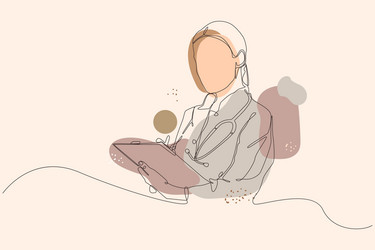 Doctor background Royalty Free Vector Image - VectorStock