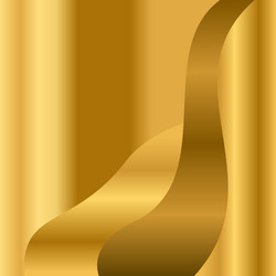 Wave gold gradient abstract background modern Vector Image