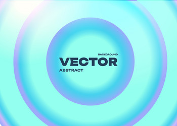 aqua concentric background smooth circular glow vector image