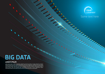 big data abstract background sorting flow vector image