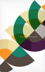 minimal circle abstract background design vector image