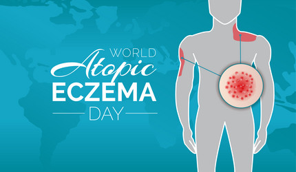 Red eczema background design Royalty Free Vector Image
