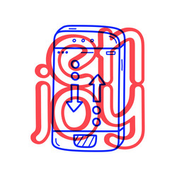 hand draw phone talk icon in doodle style vector