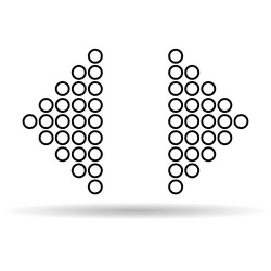 swipe up internet button shadow online web design vector image