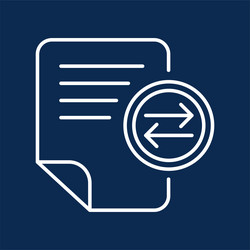 text message sending monochrome linear icon vector image