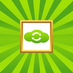 Cloud exchange picture icon vector