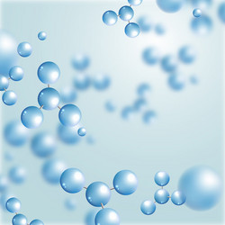 Blue molecules science background Royalty Free Vector Image