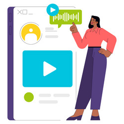 businesswoman flat vector image