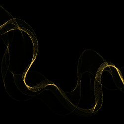 abstract shiny color gold wave design element vector image