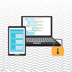 computer programming design vector image