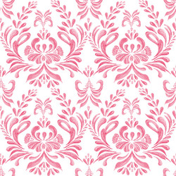 Ukrainian Petrykivka Floral Pattern Vector Image