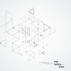 connecting lines and dots for science network vector image