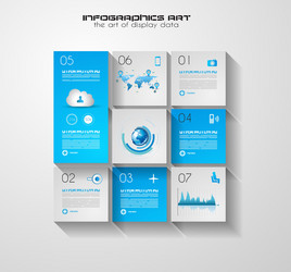 Modern ui flat style infographic layout for data vector