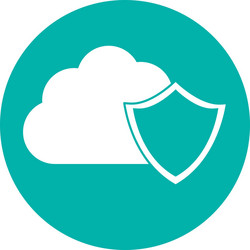 digital or internet security two tone button icon vector image