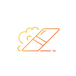 Eraser color icon rubber band symbol gradient Vector Image