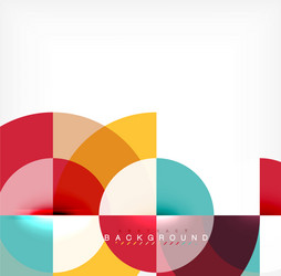 Minimal circle abstract background design vector