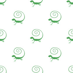fast lizard pattern seamless vector image
