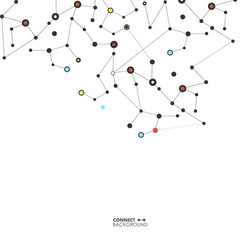 Molecular Network & Connection vector image