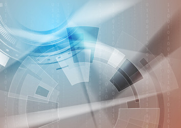 sci-fi bright abstract technology background vector image