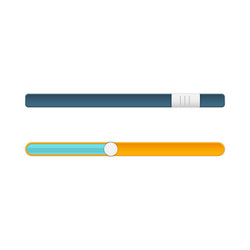 ui slider button set vector image