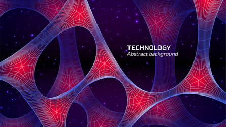 Abstract technology background with connected vector