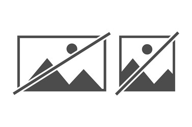 set of no image symbol missing available icon vector image
