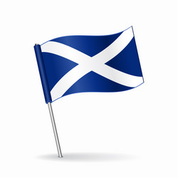 Scottish Flag Pointer Layout vector image