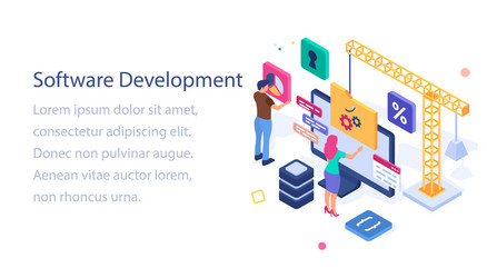 Software developers Royalty Free Vector Image - VectorStock