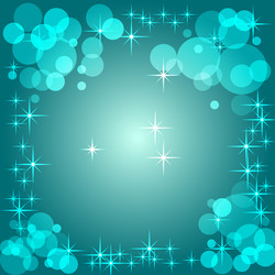 Blue gradient background with bokeh vector