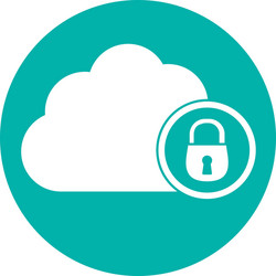 digital or internet security two tone button icon vector image