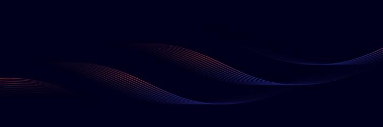 abstract background with blue glowing wavy lines vector image