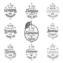 Lemon Motivation Quote Vector Image