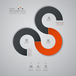 Minimal Data Chart Template vector image