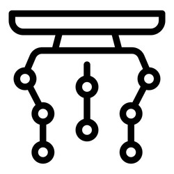 algorithm flowchart showing data processing vector image