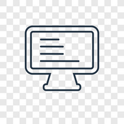 coding concept linear icon isolated vector image