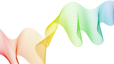 abstract backdrop with wave gradient lines vector image