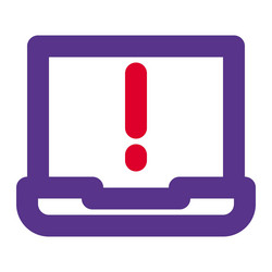 system generated message of alert vector image