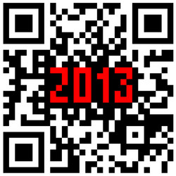 2013 New Year QR Code Countdown vector image