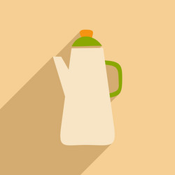 flat with shadow icon and mobile application vector image