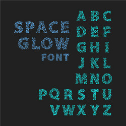 font space alphabet typeface script with minimal vector image