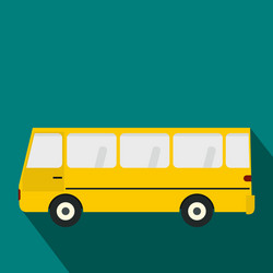 bus icon in flat style Vector Image