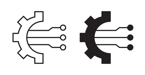 transform icon set in thin line for web vector image