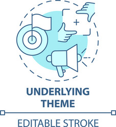 underlying theme concept icon vector